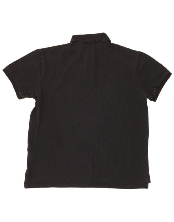 Polo Ralph Lauren Mens Custom Slim Fit Polo Shirt Medium Black Cotton