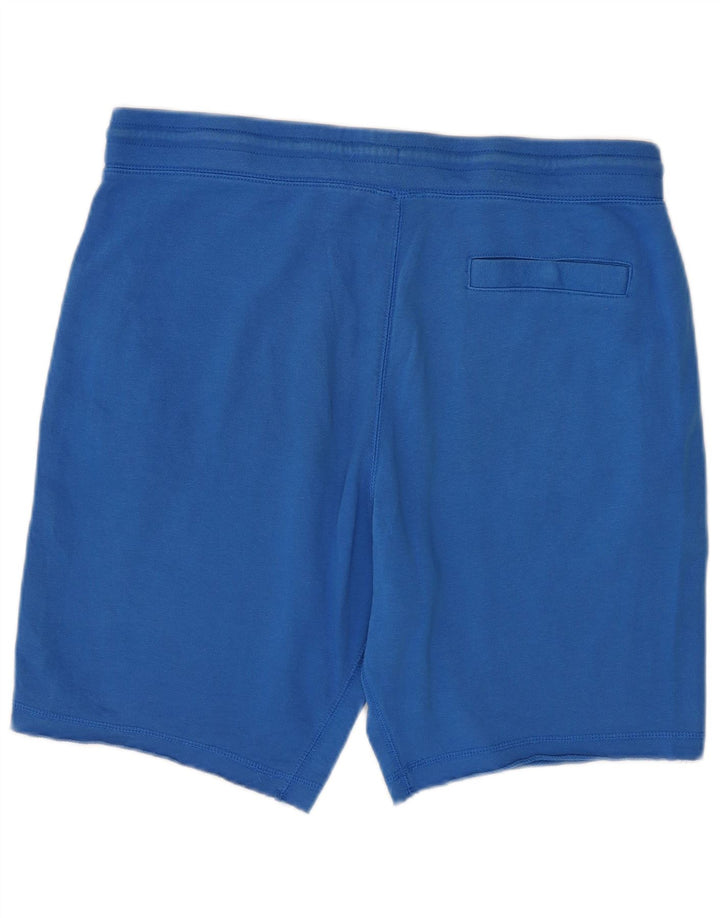 Adidas - Pantalones cortos deportivos para hombre, algodón azul grande