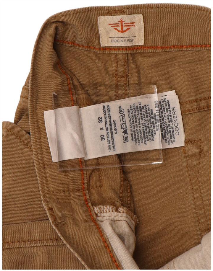DOCKERS Pantalón Casual Recto Hombre W30 L27 Algodón Beige