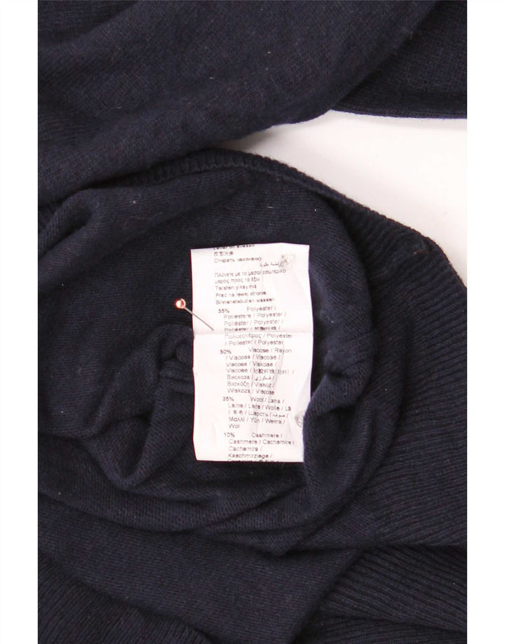 Trussardi Jersey Con Cuello En V Para Hombre Large Azul Marino Poliéster