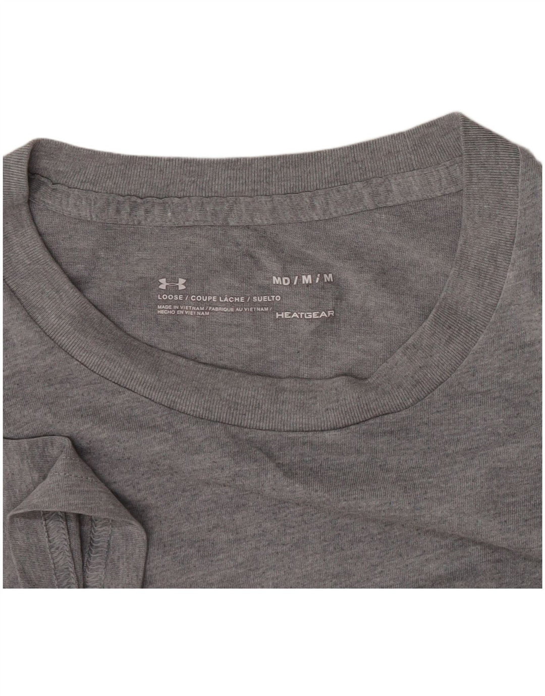 Under Armour Hombre Heat Gear Graphic Camiseta Top Gris Medio