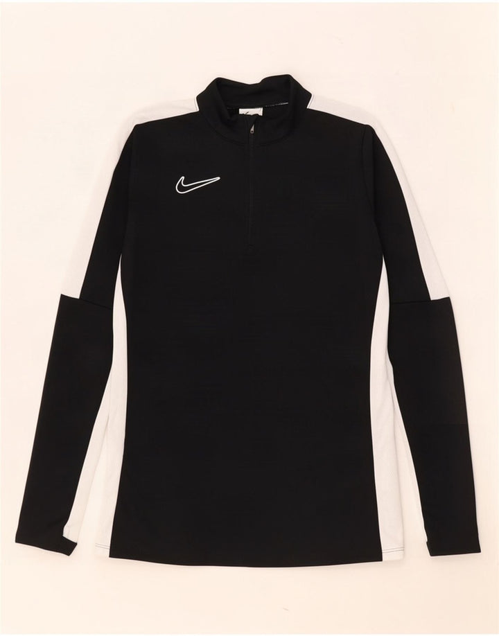 Nike Dri Fit - Chándal con cremallera y cuello para hombre, talla XS, color negro