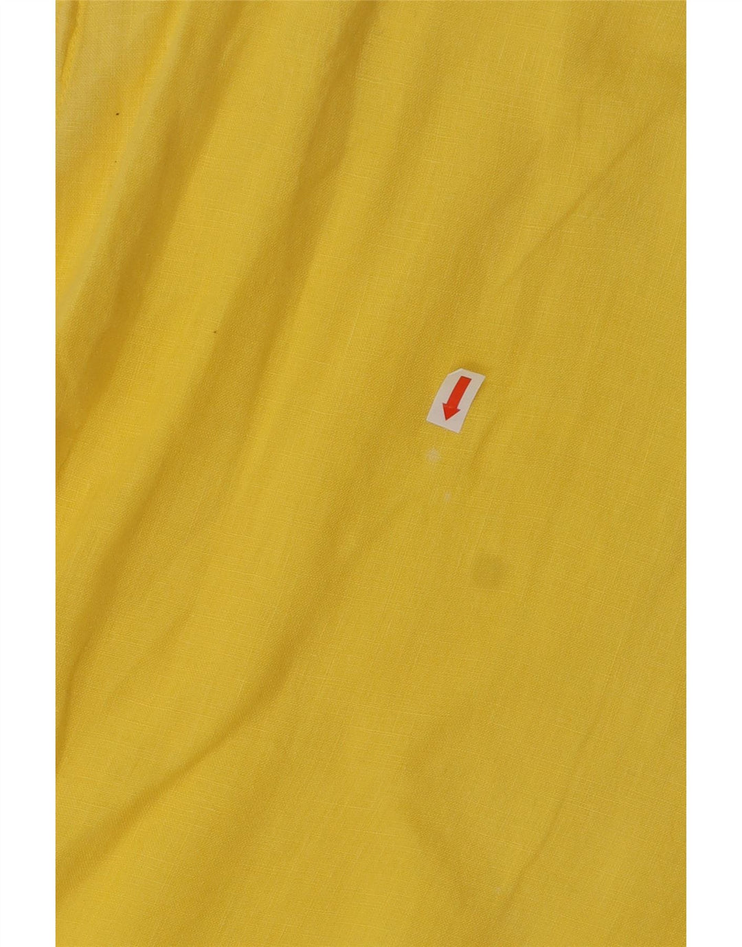 VINTAGE Blusa sin mangas para mujer Top UK 18 XL Lino amarillo