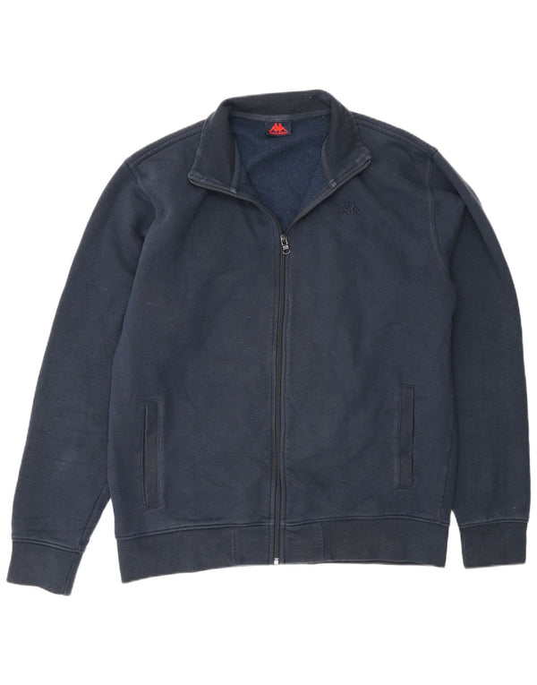 Kappa Hombre Chándal Top Chaqueta 2XL Azul Algodón