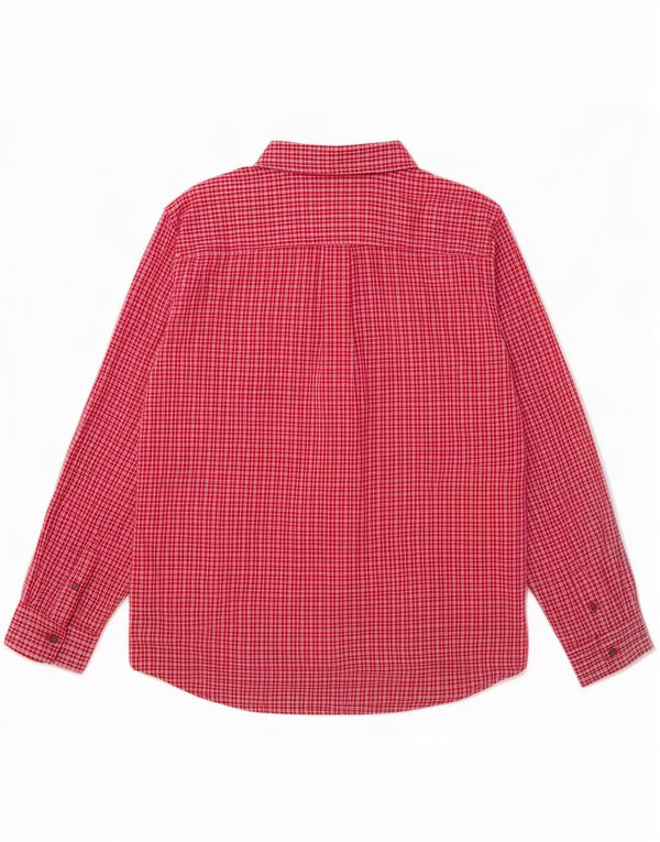 Chaps Camisa Hombre XL Algodón Cuadros Rojos