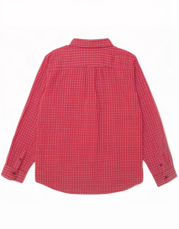 Chaps Camisa Hombre XL Algodón Cuadros Rojos