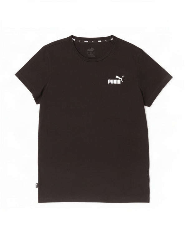 Puma Camiseta para mujer Top UK 12 Medium Negro Algodón