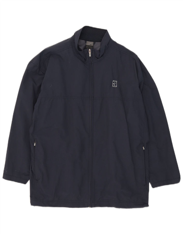 Nike - Chaqueta de chándal para hombre, talla 42/44, talla grande, azul marino