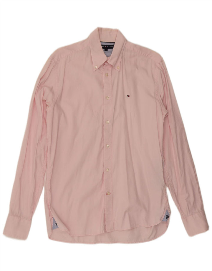 Camisa Tommy Hilfiger Hombre Small Rosa Algodón
