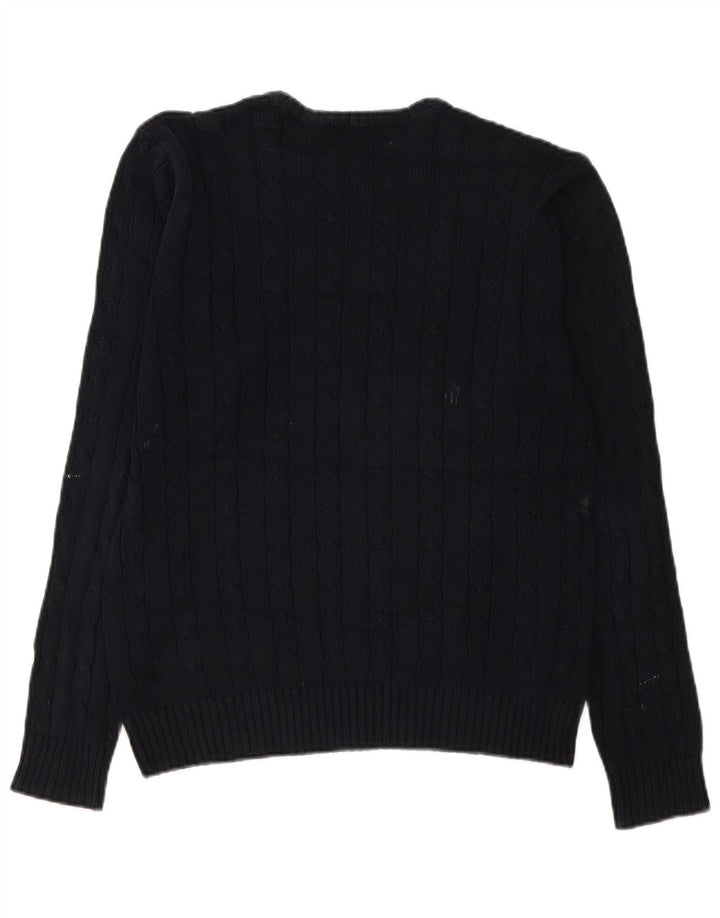 Marks & Spencer - Jersey de cuello redondo para hombre, color azul, color azul marino