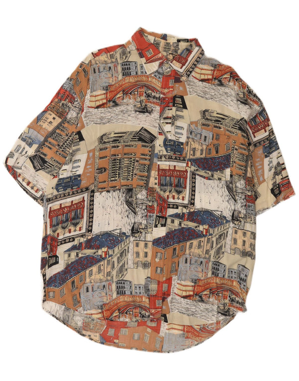 Camisa de manga corta con gráfico vintage para hombre 2XL Multicolor