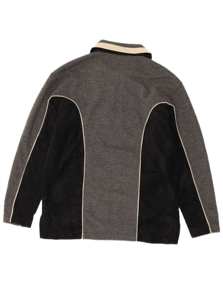 ASICS Hombre Chándal Top Chaqueta Gris Medio Colorblock