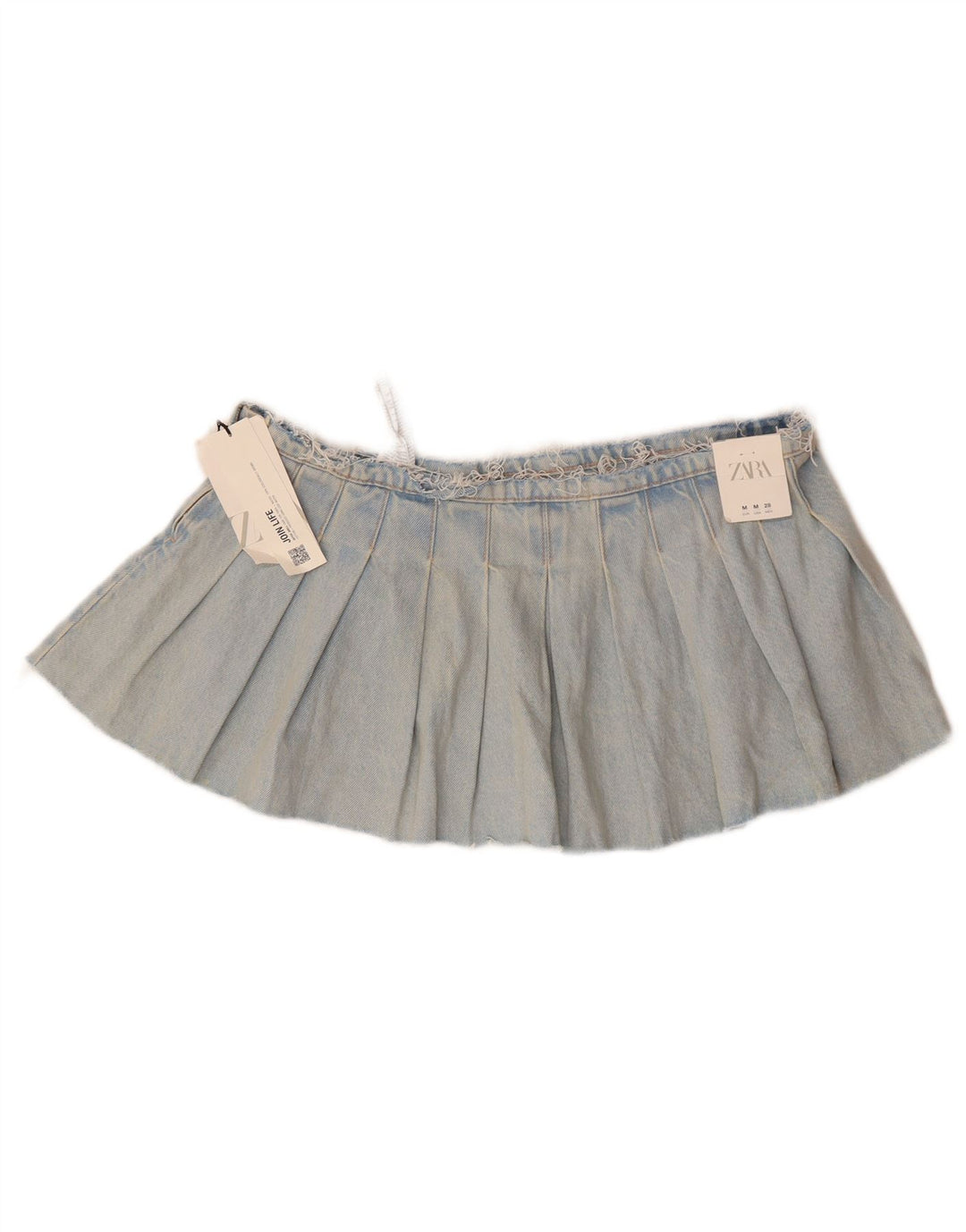 Zara Mujer Mini Falda Vaquera Mediana W28 Azul Algodón