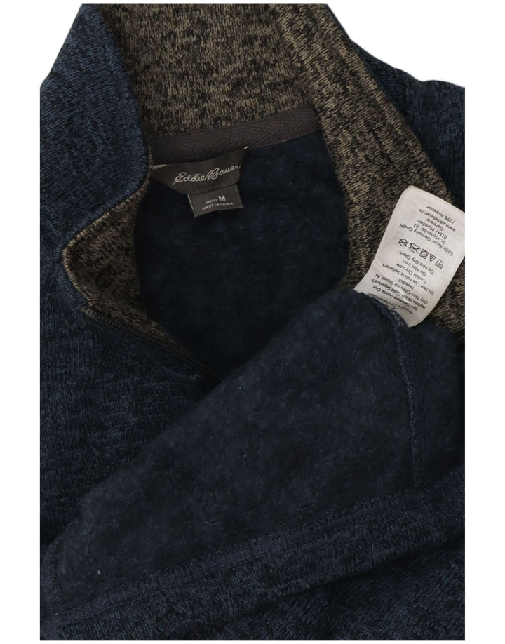 EDDIE BAUER Chaqueta de chándal sin mangas para hombre con moteado azul medio