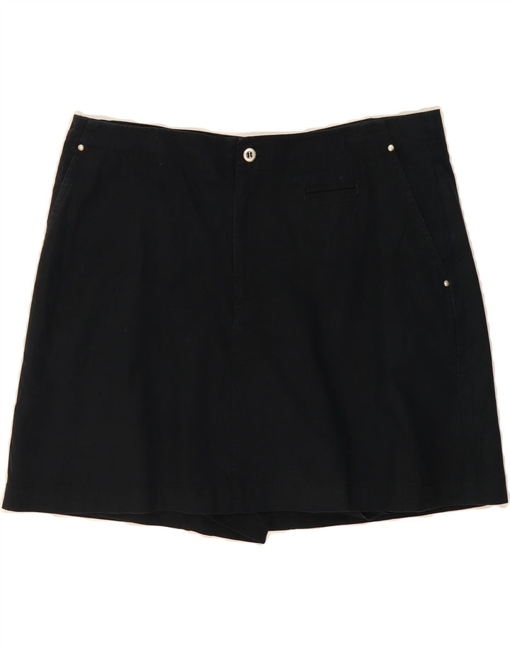 DOCKERS Womens Favorite Fit Skort US 12 Large  Black Cotton Vintage Dockers and Second-Hand Dockers from Messina Hembry 