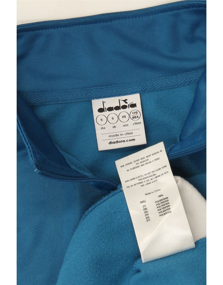 Diadora Hombre Chándal Top Jacket Small Azul Colorblock Poliéster