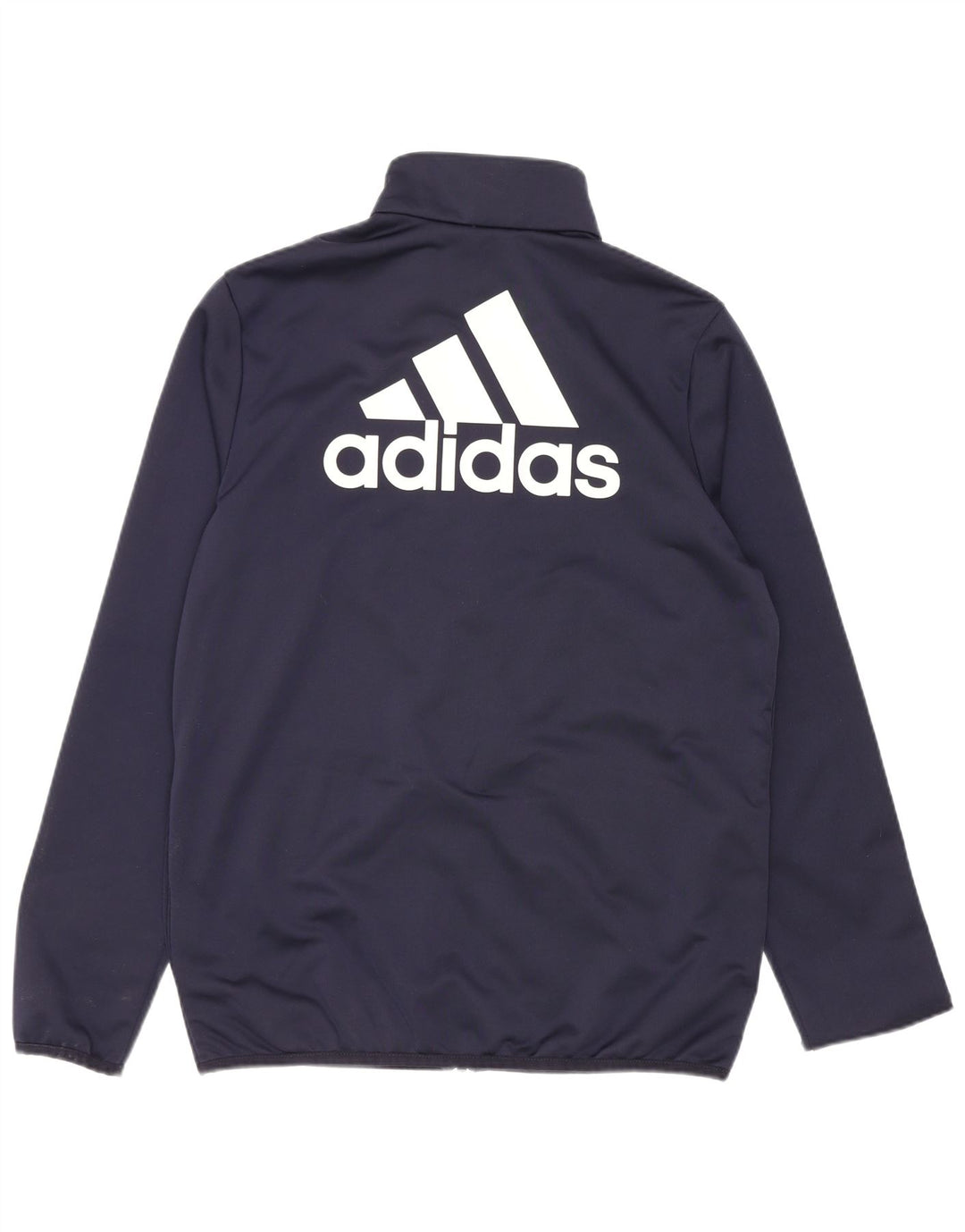 Adidas Boys Graphic Chándal Top Chaqueta 13-14 Años Azul Marino Poliéster