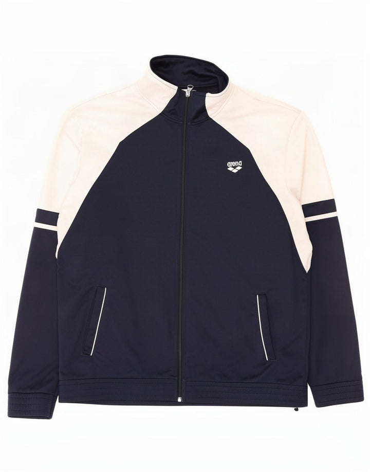 Arena Hombre Chándal Top Chaqueta Medium Azul Marino Colorblock