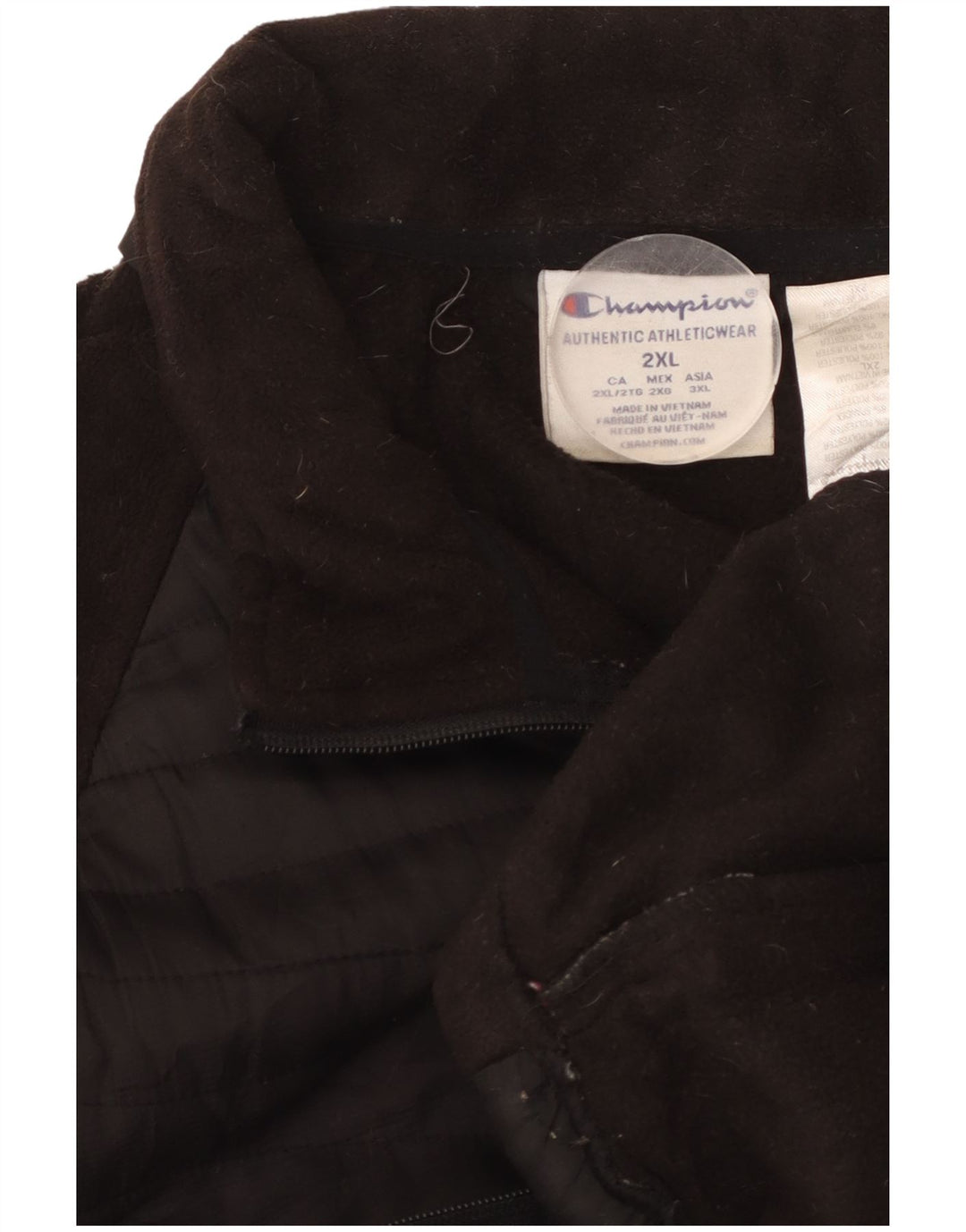 Champion Chaqueta polar para hombre UK 44 2XL Poliéster negro