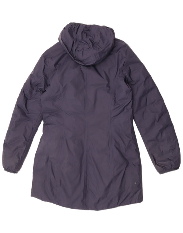 K-Way Abrigo cortavientos reversible con capucha para mujer UK 8 Small Azul marino