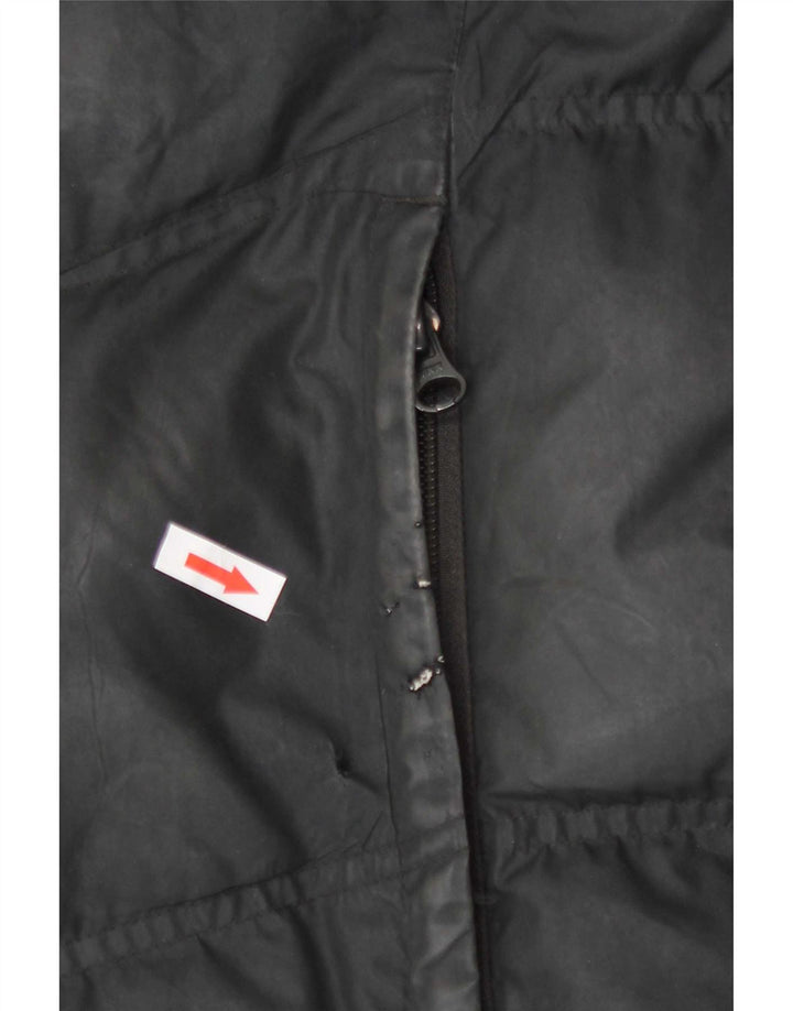 Nike Chaqueta acolchada gráfica para hombre UK 38 Mediana Negro Poliéster