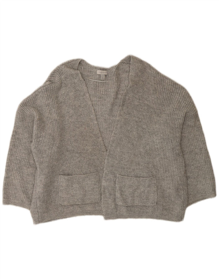 Topshop Suéter tipo cárdigan abierto de gran tamaño para mujer Reino Unido 44 Acrílico gris medio