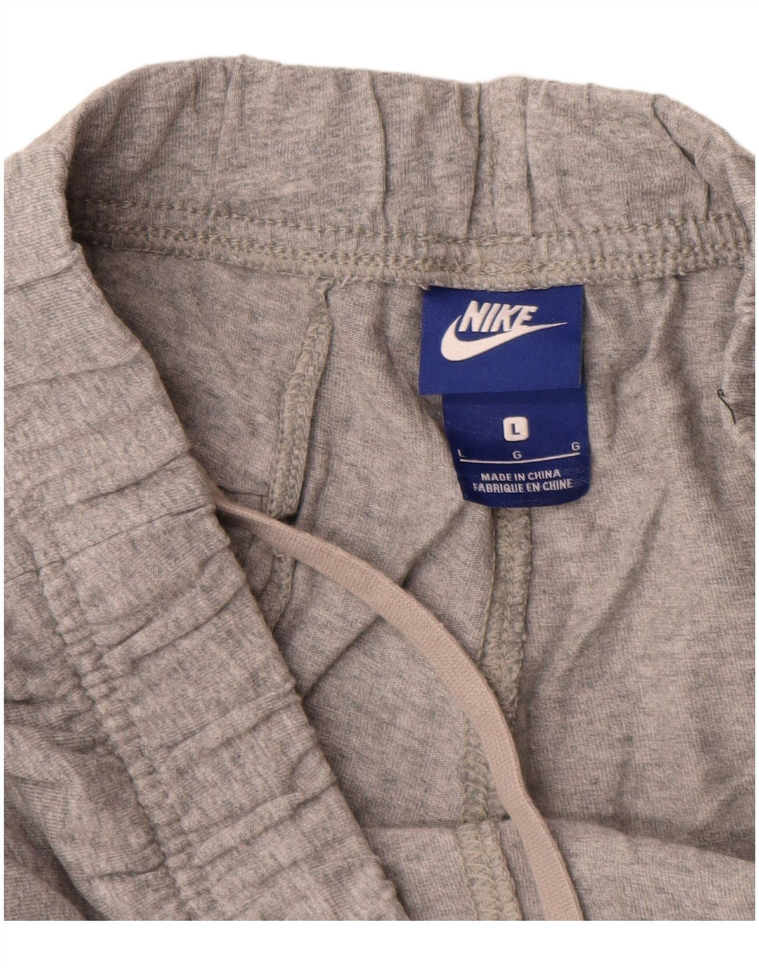 Nike - Pantalones cortos deportivos para hombre (algodón gris grande)