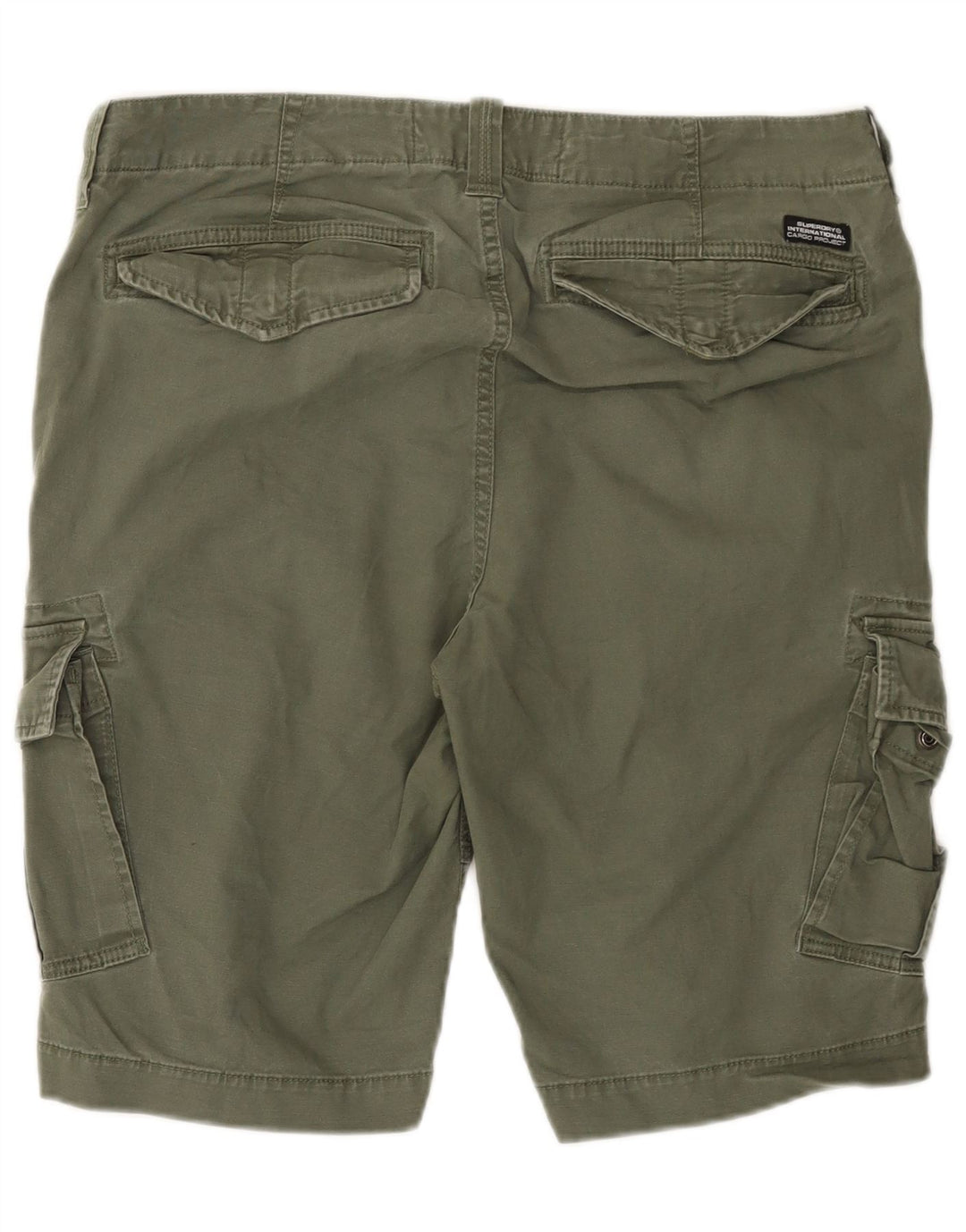 SUPERDRY Shorts cargo para hombre W36 Large Khaki Cotton