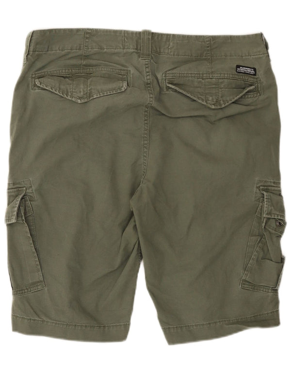 SUPERDRY Shorts cargo para hombre W36 Large Khaki Cotton