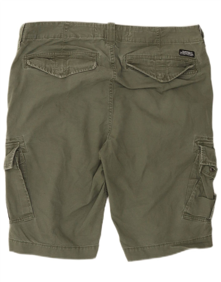 SUPERDRY Shorts cargo para hombre W36 Large Khaki Cotton