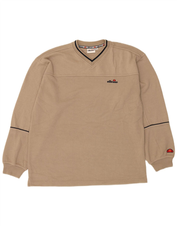 ELLESSE Sudadera Jumper para Hombre Large Beige Poliéster