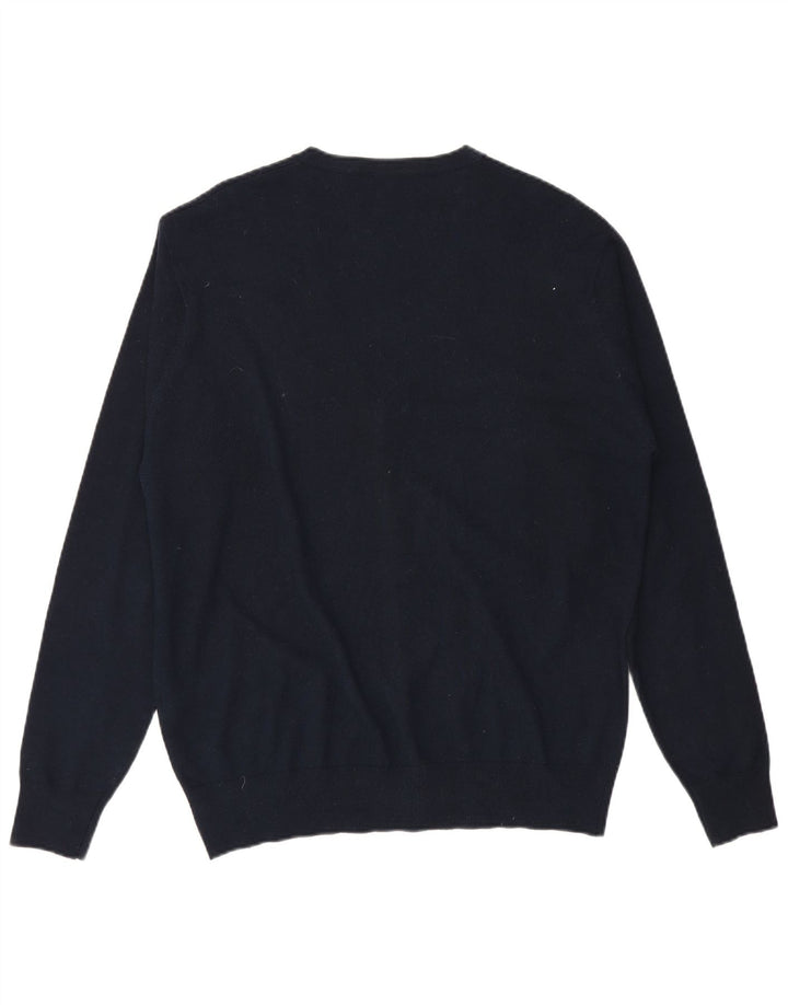 Trussardi Cárdigan Hombre IT 54 XL Lana Azul Marino