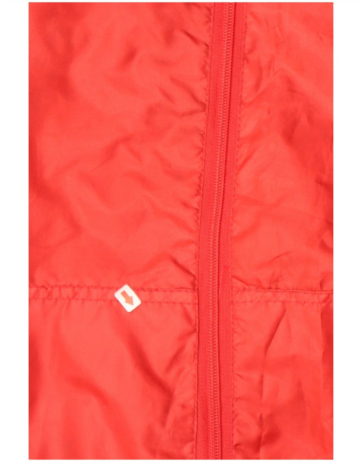 ASICS Chaqueta impermeable para hombre UK 36 Small Rojo Poliéster