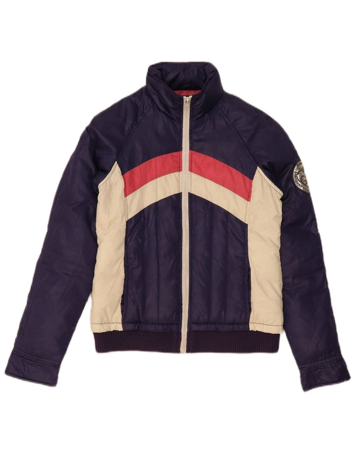 Chaqueta acolchada para mujer Gaudí IT 42 Medium Azul marino Colorblock Poliéster