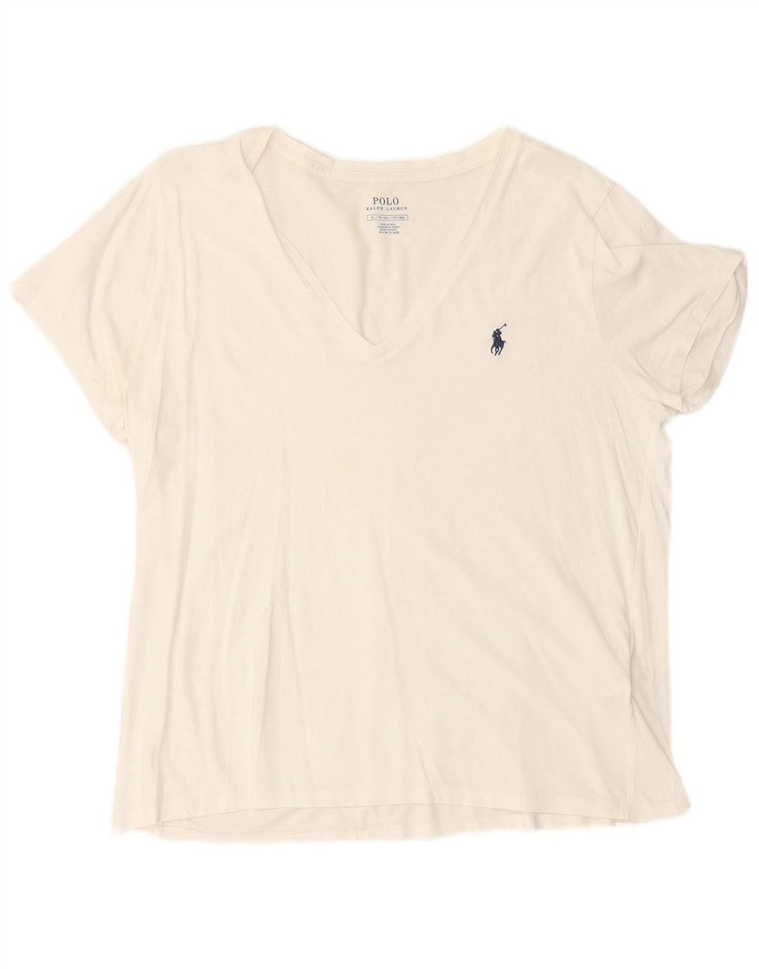 POLO RALPH LAUREN Camiseta Hombre Top XL Blanco Algodón