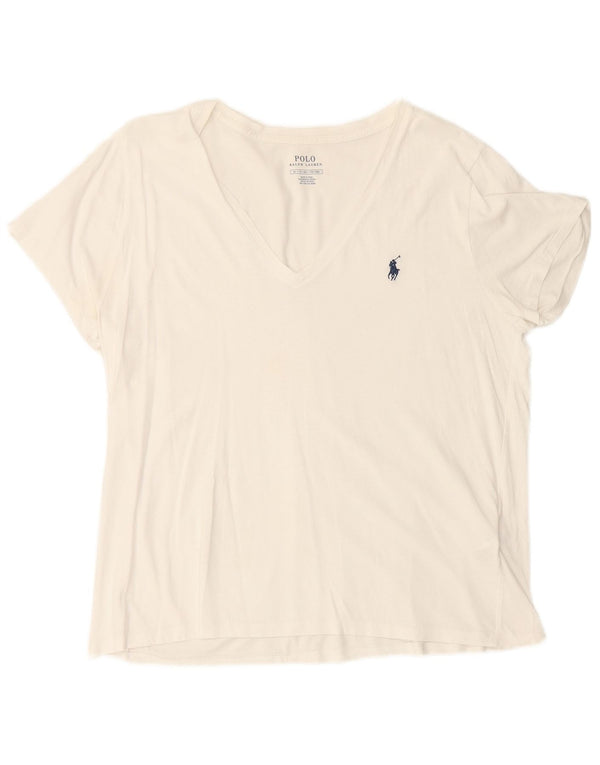 POLO RALPH LAUREN Camiseta Hombre Top XL Blanco Algodón