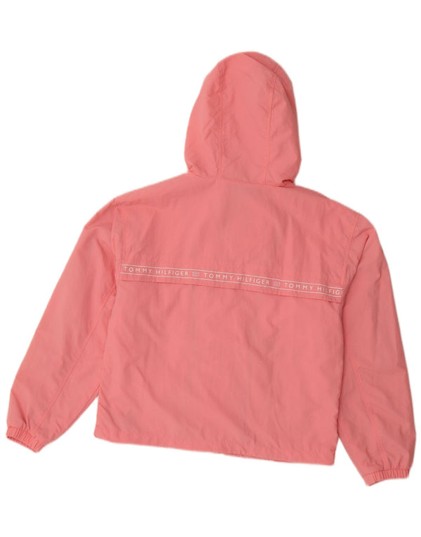 Tommy Hilfiger Chubasquero con capucha y gráfico para niñas 13-14 años Poliamida rosa
