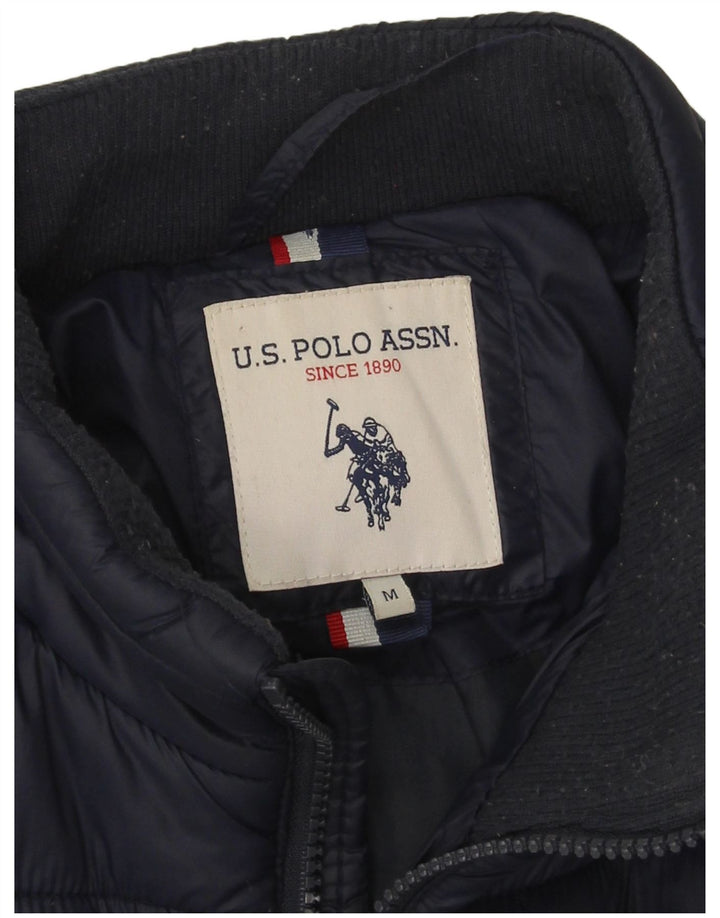 Asociación de Polo de EE. UU. Chaqueta acolchada para hombre UK 38 Medium Azul marino Nylon