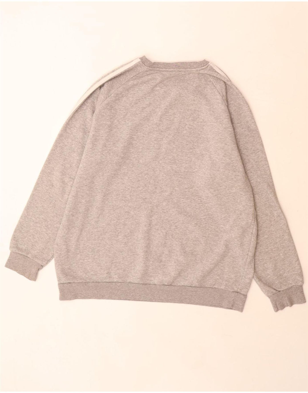 Adidas - Sudadera extragrande para mujer, talla 12/14, algodón gris medio