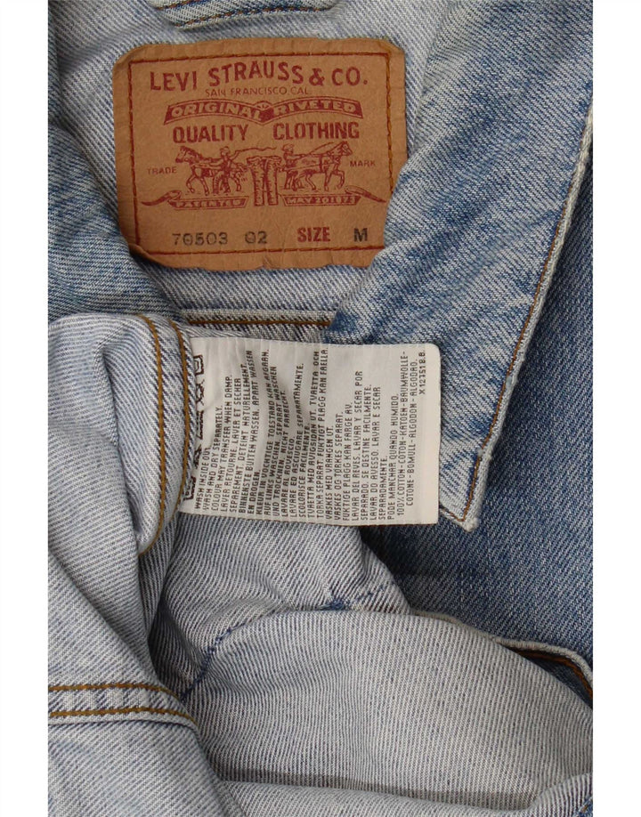 Levi's Mens 70503 Chaqueta Vaquera UK 38 Algodón Azul Medio