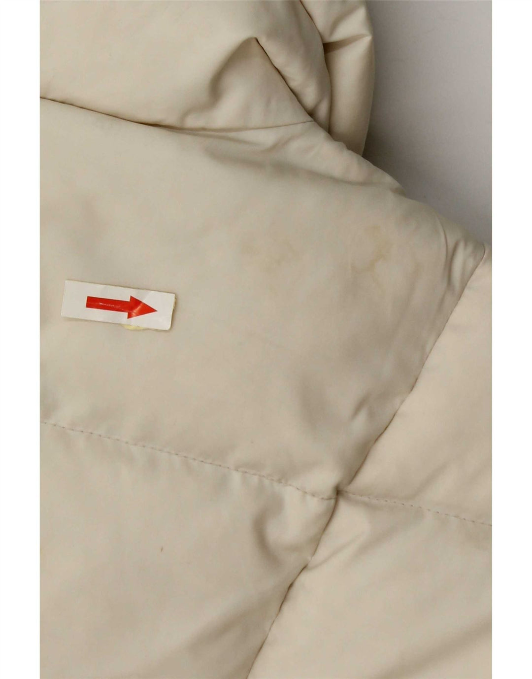 Replay Chaqueta Acolchada Corta Para Mujer UK 10 Small Off White Poliamida
