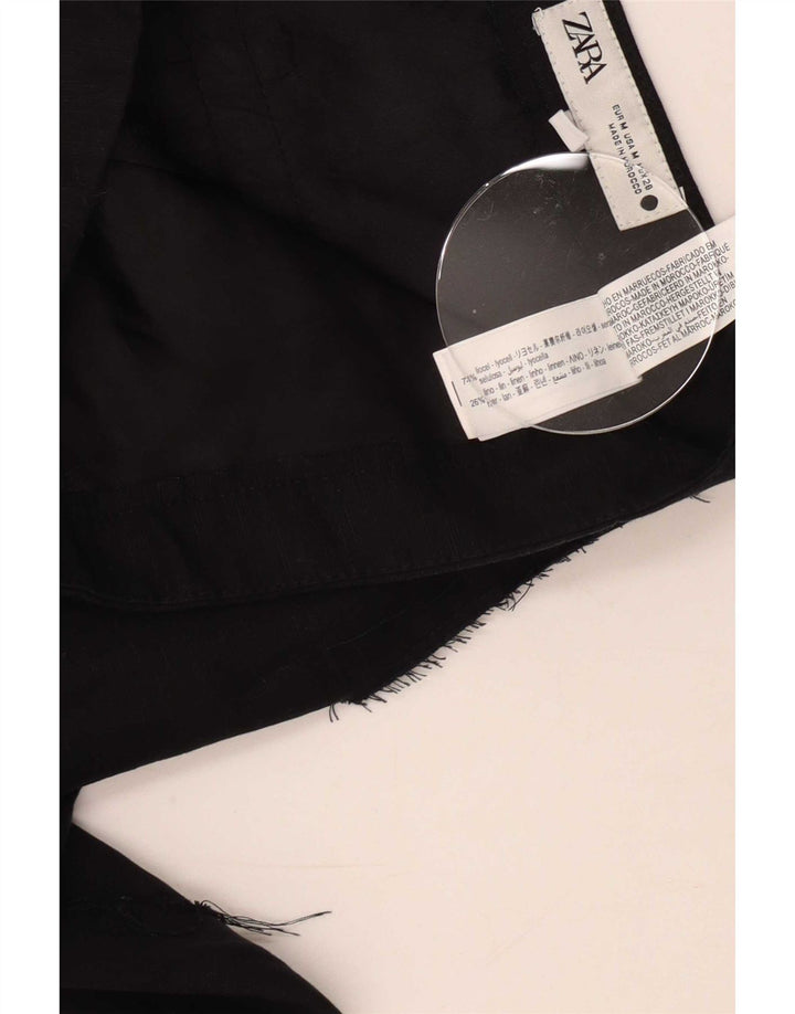 Bermudas Zara Mujer Medium W28 Lyocell Negro