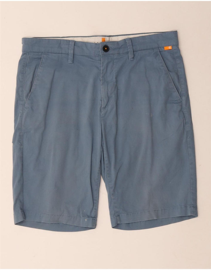 Timberland Pantalones cortos chinos para hombre W32 Algodón azul medio