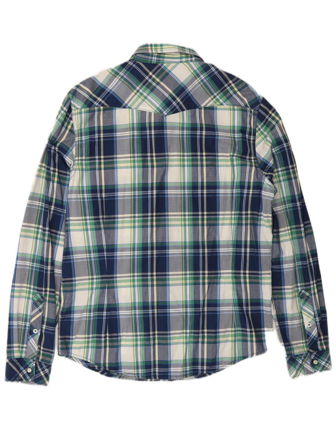 Camisa para hombre Lee Large de algodón a cuadros en azul marino