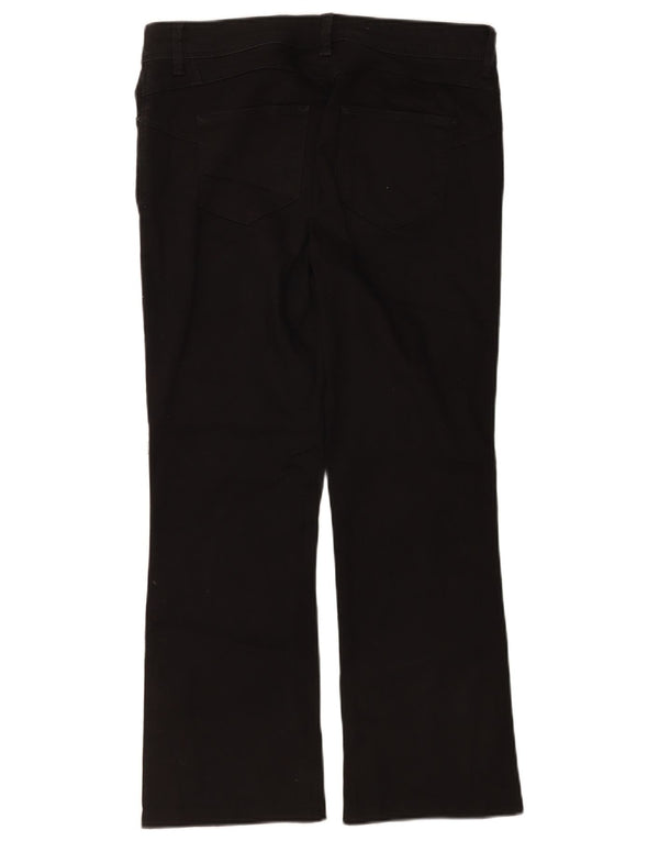 Marks & Spencer Vaqueros Bootcut para Mujer UK 40 Large W34 L26 Algodón Negro