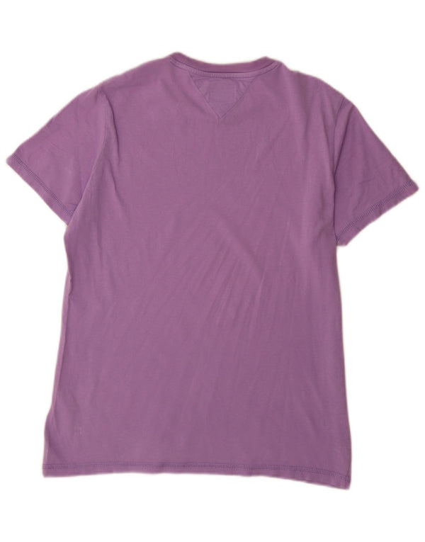 Camiseta Tommy Hilfiger Hombre Top Medium Morado Algodón