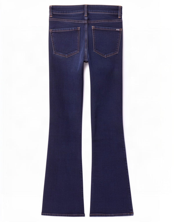 Marks & Spencer Jeans The Eva Bootcut para Mujer UK 8 Small W26 L31 Azul Marino