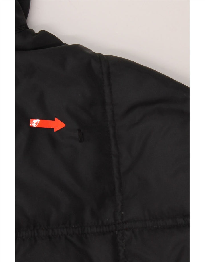Fila Chaqueta acolchada con capucha para hombre IT 54 2XL Poliamida negra