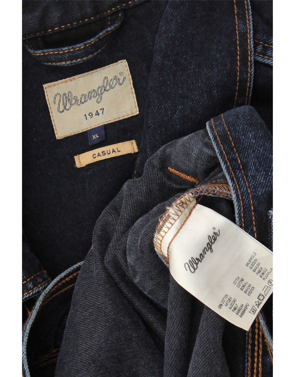 Wrangler Chaqueta vaquera para hombre UK 42 XL Algodón azul marino