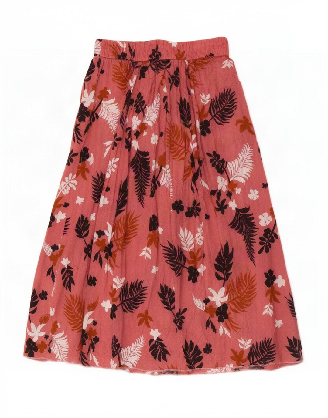 Zara Mujer Falda Acampanada Pequeña W26 Rosa Floral
